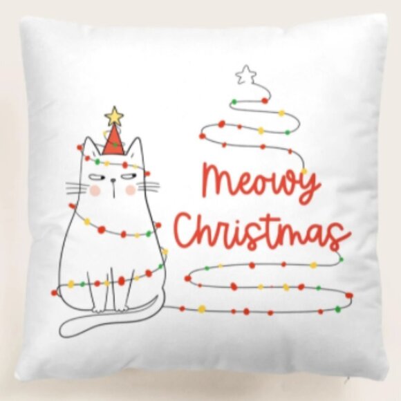Other - 🎄New🎄 Meowy Christmas Cushion Cover